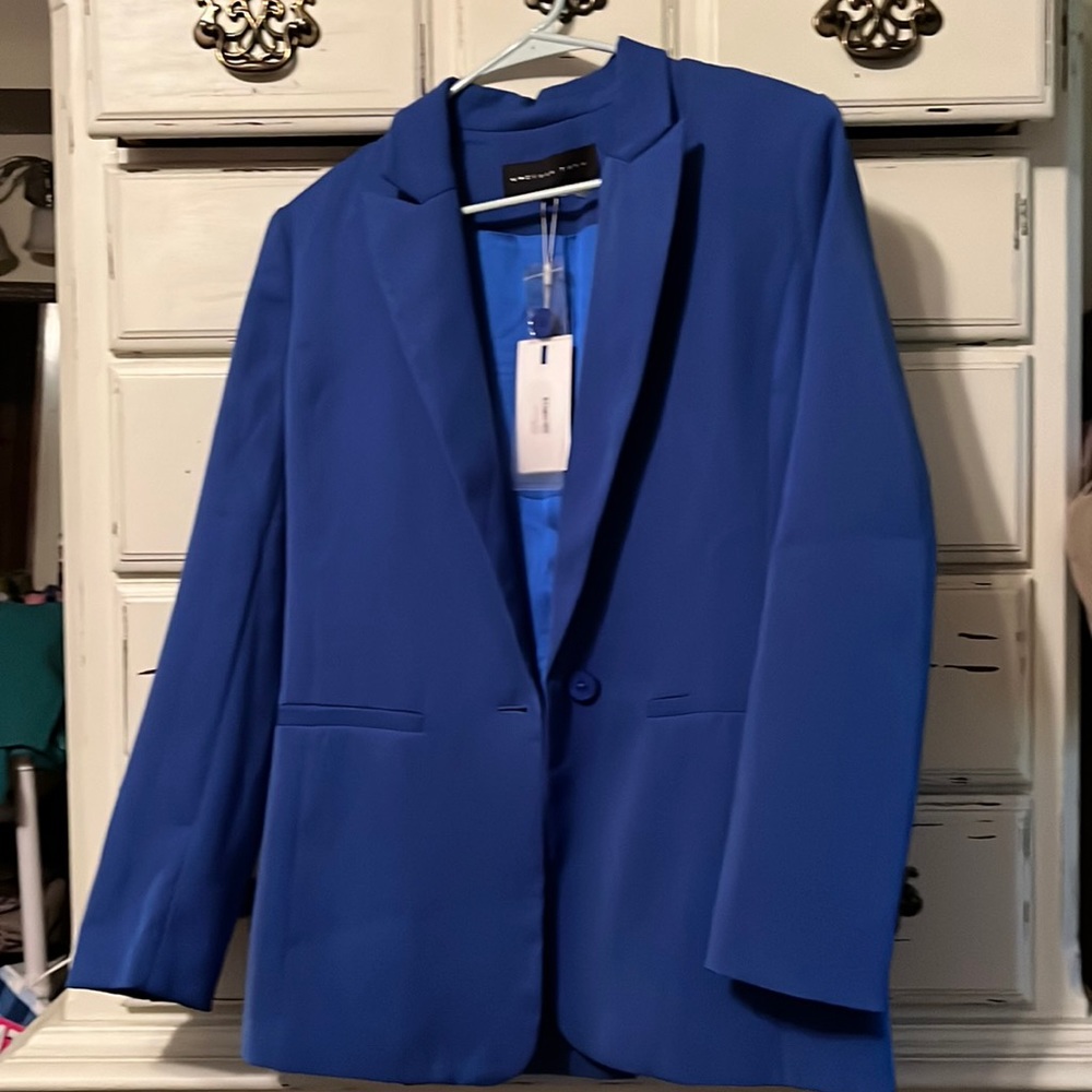Cobalt Blue Blazer Endless Rose Small New with Tags